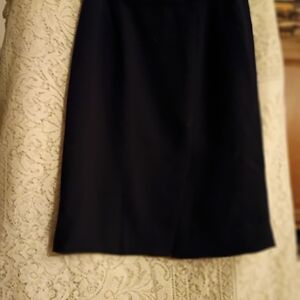 Philosophy Black Pencil Skirt Front Slit